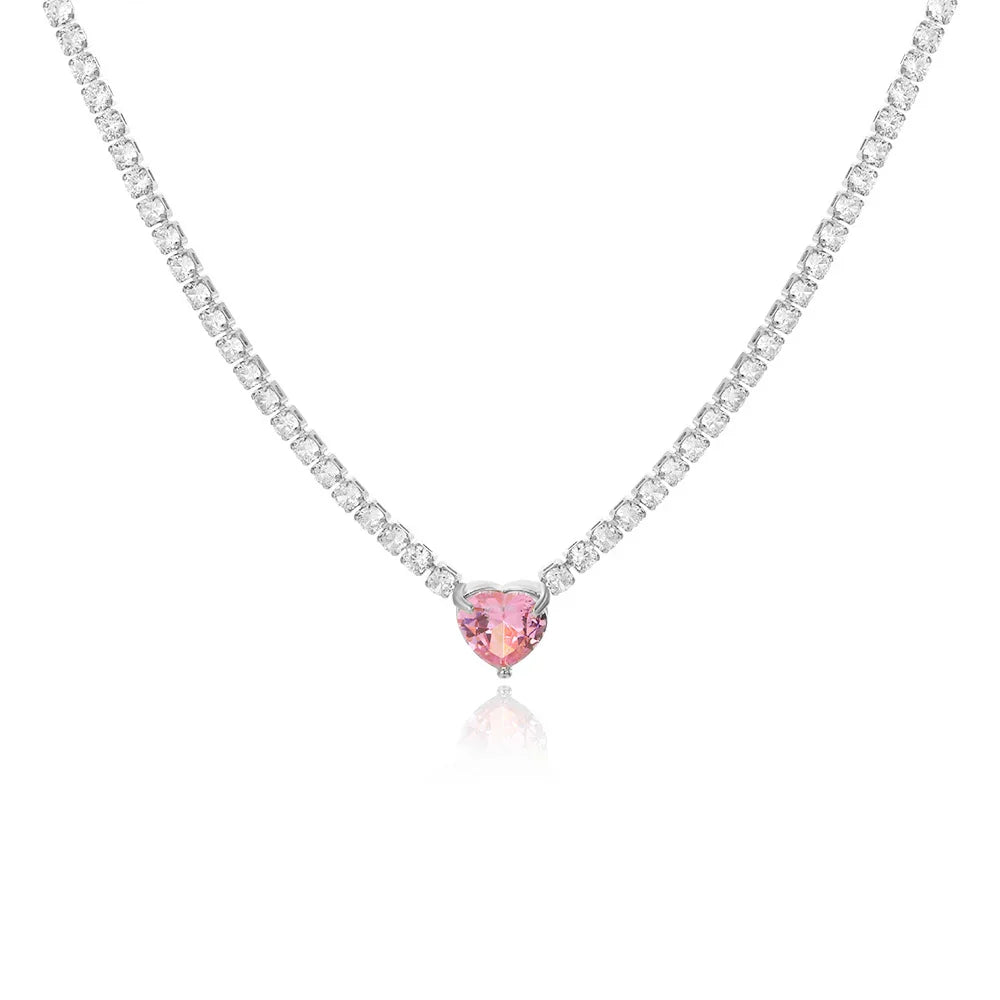 Colar Cravejada Com Zircônia